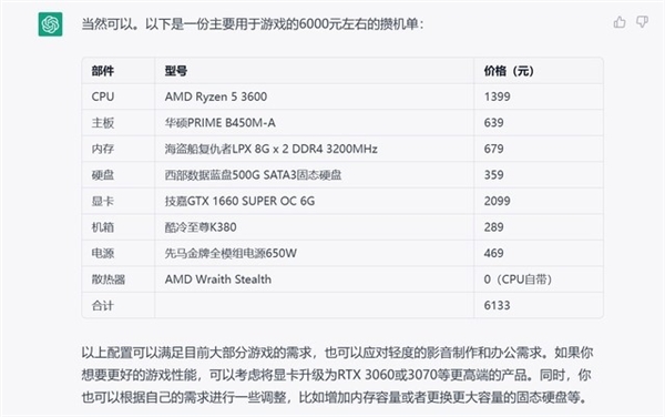 鼎点娱乐登录：ChatGPT给中国玩家出的装机单：这硬盘堪称奸商